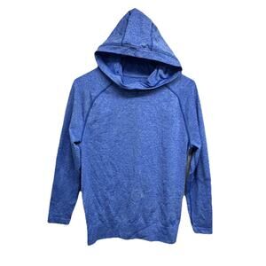 The North Face Womens Hoodie Size Large Go Seamless Pullover Heathered Blue
